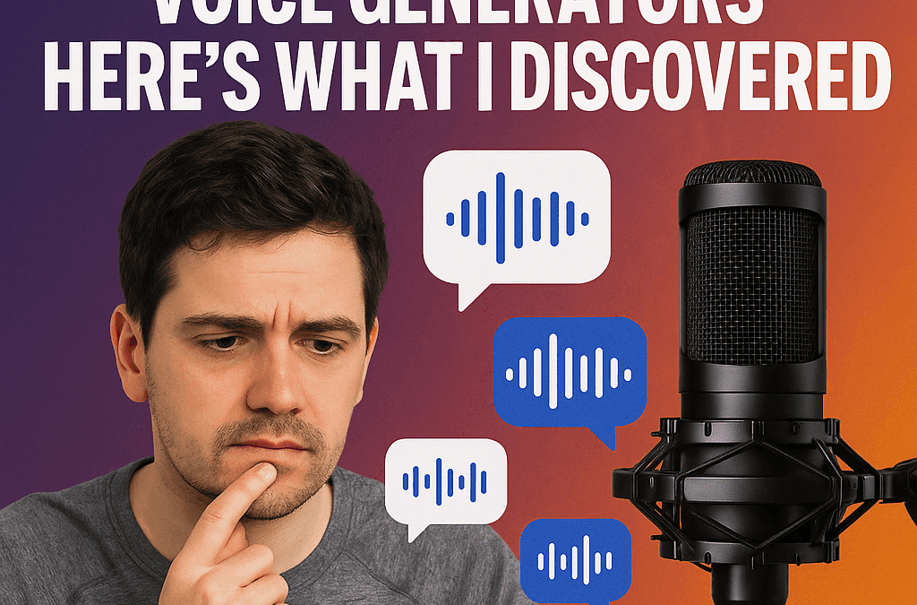 I Tried 8 Different AI Voice Generators — Here’s What I Discovered