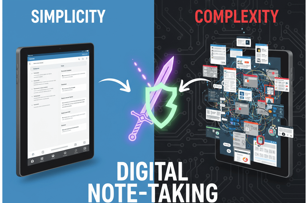 Digital Note-Taking: Navigating the Battle Between Simplicity and Complexity