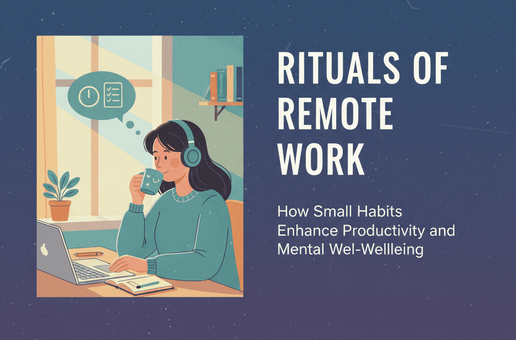 Rituals of Remote Work: How Small Habits Enhance Productivity and Mental Well-being