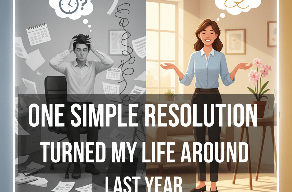 One simple resolution turned my life around last year