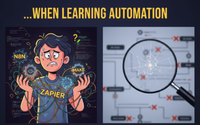 Things nobody warns you about when learning automation (n8n, Zapier, Make)