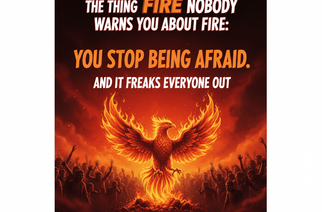 the thing nobody warns you about FIRE: you stop being afraid. and it freaks everyone out.